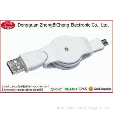 80cm Sync Data Charging Retractable Micro USB Cable